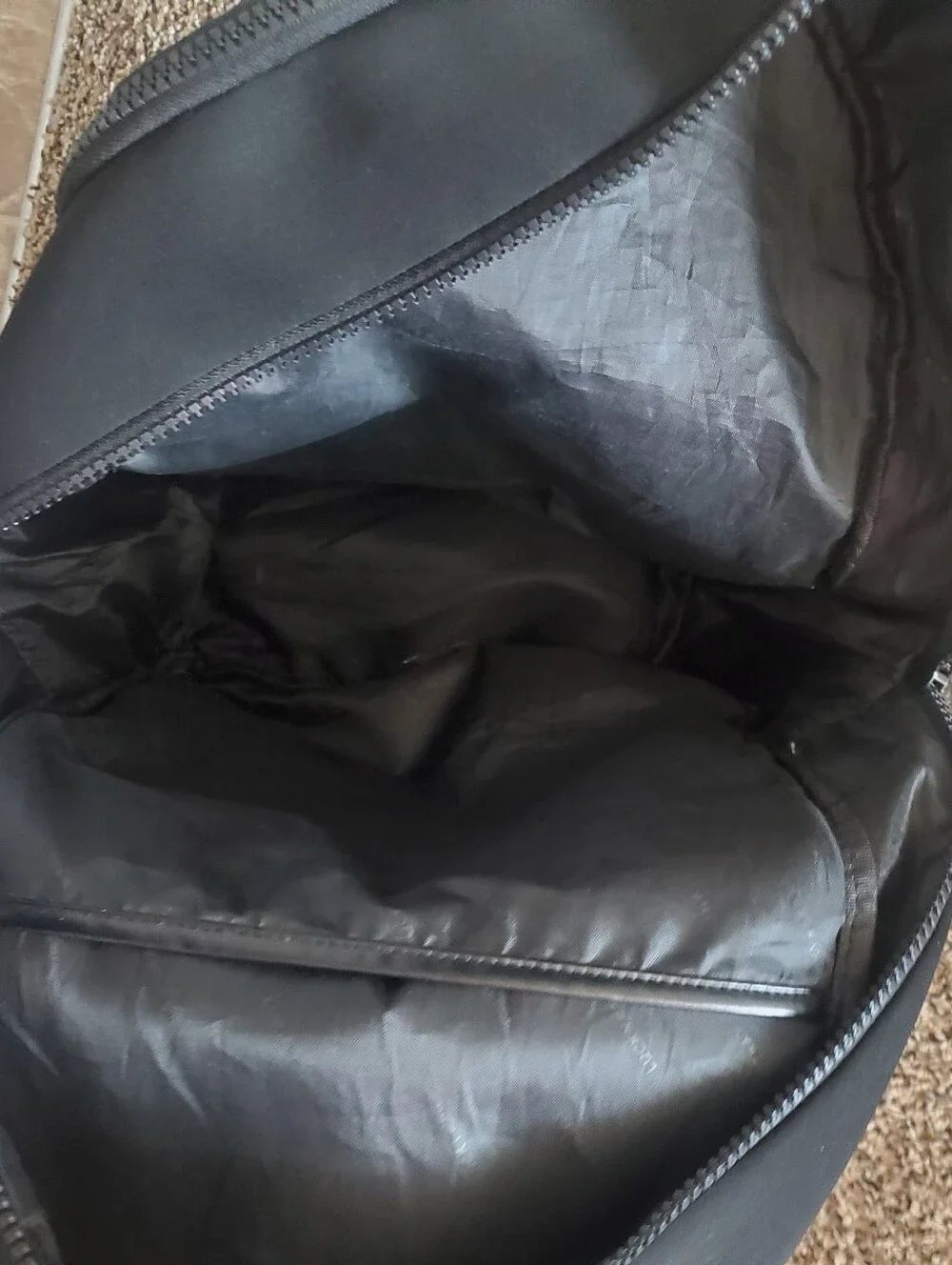 LUCKY BRAND GLOBETROTTER LAPTOP NEOPRENE BLACK BACKPACK.